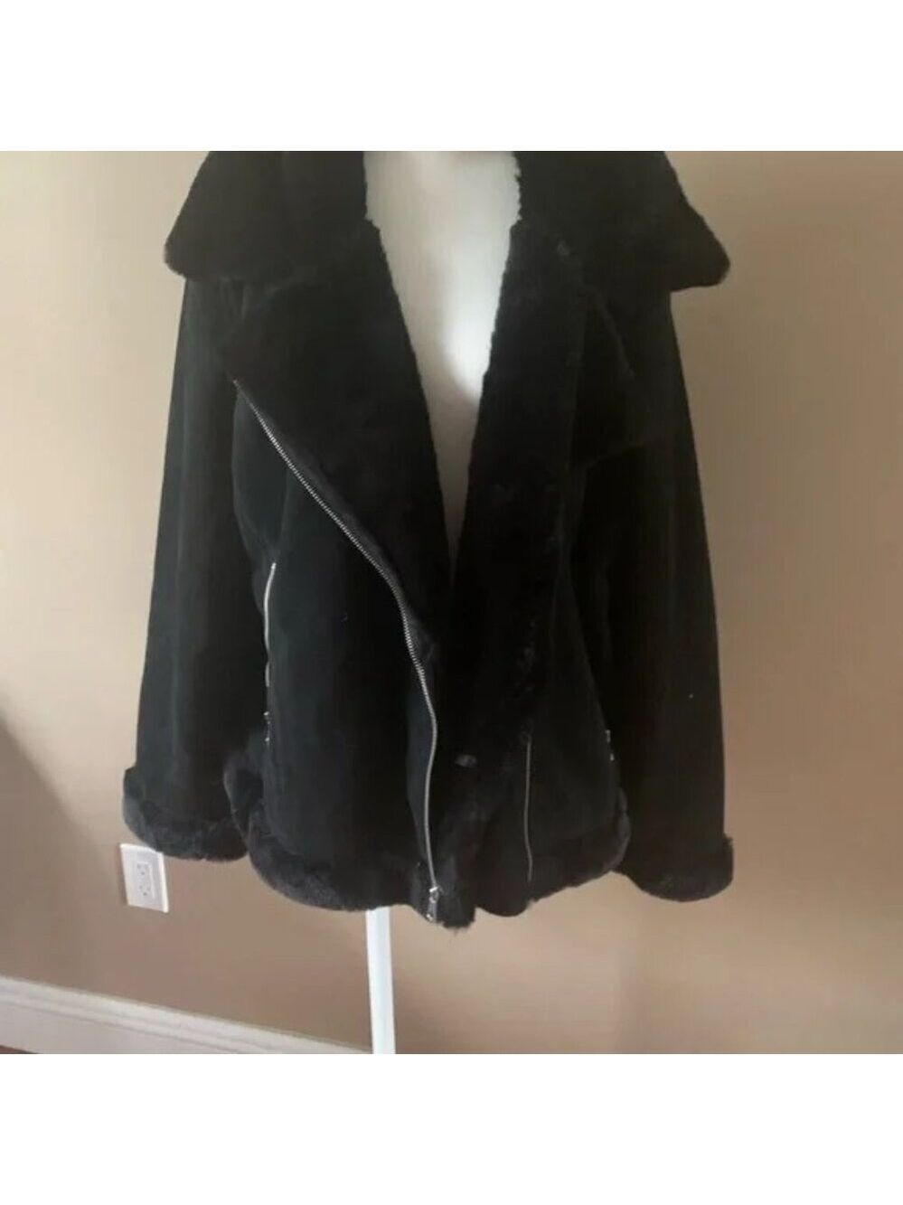 Banana Republic Black Suede Coat